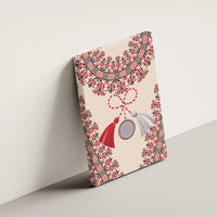 Baba Marta Day Martenitsa Canvas Wall Art Traditional Bulgarian Embroidery