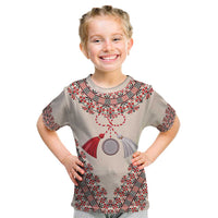 Baba Marta Day Martenitsa Kid T Shirt Traditional Bulgarian Embroidery