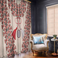 Baba Marta Day Martenitsa Window Curtain Traditional Bulgarian Embroidery