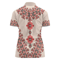 Baba Marta Day Martenitsa Women Polo Shirt Traditional Bulgarian Embroidery