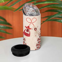 Bulgarian Martenitsa 4 in 1 Can Cooler Tumbler Tradition March 1st Chestita Baba Marta