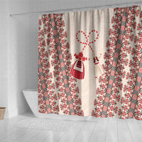 Bulgarian Martenitsa Shower Curtain Tradition March 1st Chestita Baba Marta