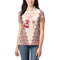 Bulgarian Martenitsa Women Polo Shirt Tradition March 1st Chestita Baba Marta