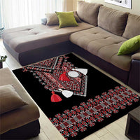 Martenitsa Martisor Day Area Rug Traditional Romanian Folk Art