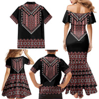 Martenitsa Martisor Day Family Matching Mermaid Dress and Hawaiian Shirt Traditional Romanian Folk Art