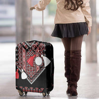 Martenitsa Martisor Day Luggage Cover Traditional Romanian Folk Art