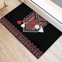 Martenitsa Martisor Day Rubber Doormat Traditional Romanian Folk Art