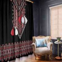 Martenitsa Martisor Day Window Curtain Traditional Romanian Folk Art