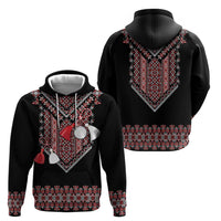 Martenitsa Martisor Day Zip Hoodie Traditional Romanian Folk Art