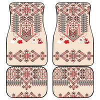 Vintage Martisor Day Martenitsa Car Mats Traditional Romanian Embroidery No1
