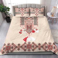 Vintage Martisor Day Martenitsa Bedding Set Traditional Romanian Embroidery No2
