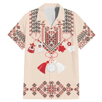 Vintage Martisor Day Martenitsa Family Matching Mermaid Dress and Hawaiian Shirt Traditional Romanian Embroidery No2
