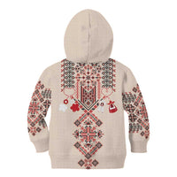 Vintage Martisor Day Martenitsa Kid Hoodie Traditional Romanian Embroidery No2