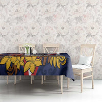 USA-American Samoa Flag Day Personalized Tablecloth Bald Eagle Polynesian Tribal Pattern