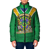 Custom Brazil WC26 Padded Jacket Future Brasil Rumo Ao Hexa