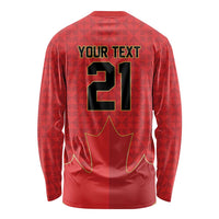 Custom Canada Football Pride Long Sleeve Shirt Take Me To America Maple Leaf