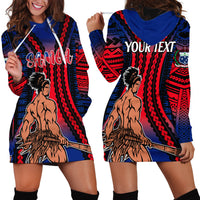 Custom Polynesian Samoa Independence Day Hoodie Dress Polynesian Pacific Tribal - Wonder Print Shop