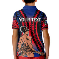 Custom Polynesian Samoa Independence Day Kid Polo Shirt Polynesian Pacific Tribal - Wonder Print Shop