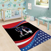 Funny Ice Cream 1776 Drip Personalized Area Rug American Flag 4th Of July