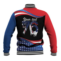 Funny Ice Cream 1776 Drip Personalized Baseball Jacket American Flag 4th Of July