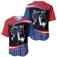 Funny Ice Cream 1776 Drip Personalized Baseball Jersey American Flag 4th Of July