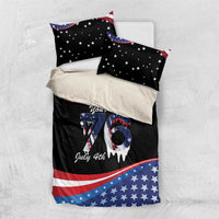 Funny Ice Cream 1776 Drip Personalized Bedding Set American Flag 4th Of July