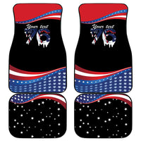 Funny Ice Cream 1776 Drip Personalized Car Mats American Flag 4th Of July
