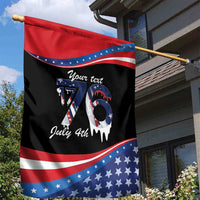 Funny Ice Cream 1776 Drip Personalized Garden Flag American Flag 4th Of July