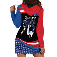 Funny Ice Cream 1776 Drip Personalized Hoodie Dress American Flag 4th Of July
