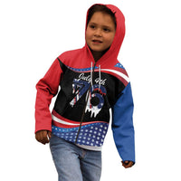 Funny Ice Cream 1776 Drip Personalized Kid Hoodie American Flag 4th Of July