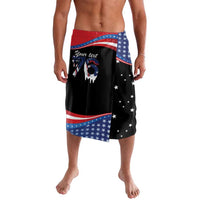 Funny Ice Cream 1776 Drip Personalized Lavalava American Flag 4th Of July