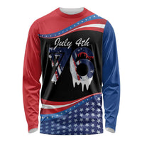 Funny Ice Cream 1776 Drip Personalized Long Sleeve Shirt American Flag 4th Of July