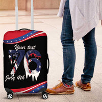 Funny Ice Cream 1776 Drip Personalized Luggage Cover American Flag 4th Of July