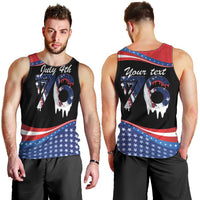 Funny Ice Cream 1776 Drip Personalized Men Tank Top American Flag 4th Of July