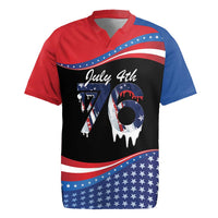 Funny Ice Cream 1776 Drip Personalized Rugby Jersey American Flag 4th Of July