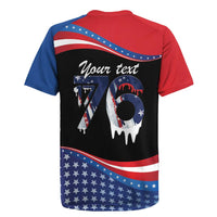 Funny Ice Cream 1776 Drip Personalized Rugby Jersey American Flag 4th Of July
