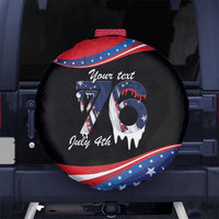Funny Ice Cream 1776 Drip Personalized Spare Tire Cover American Flag 4th Of July
