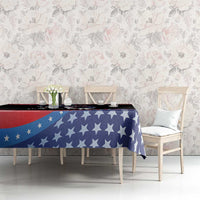 Funny Ice Cream 1776 Drip Personalized Tablecloth American Flag 4th Of July