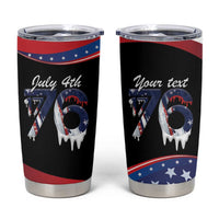Funny Ice Cream 1776 Drip Personalized Tumbler Cup American Flag 4th Of July