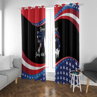 Funny Ice Cream 1776 Drip Personalized Window Curtain American Flag 4th Of July