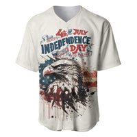 Happy Fourth of July Personalized Baseball Jersey Bald Eagle USA Independence Day