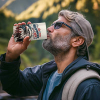 Happy Fourth of July Personalized 4 in 1 Can Cooler Tumbler Bald Eagle USA Independence Day