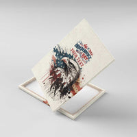 Happy Fourth of July Personalized Canvas Wall Art Bald Eagle USA Independence Day