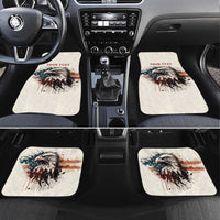 Happy Fourth of July Personalized Car Mats Bald Eagle USA Independence Day