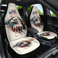 Happy Fourth of July Personalized Car Seat Cover Bald Eagle USA Independence Day