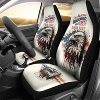 Happy Fourth of July Personalized Car Seat Cover Bald Eagle USA Independence Day