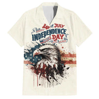 Happy Fourth of July Personalized Family Matching Summer Maxi Dress and Hawaiian Shirt Bald Eagle USA Independence Day