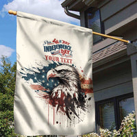 Happy Fourth of July Personalized Garden Flag Bald Eagle USA Independence Day