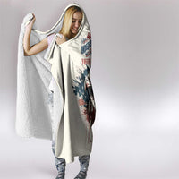 Happy Fourth of July Personalized Hooded Blanket Bald Eagle USA Independence Day