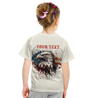 Happy Fourth of July Personalized Kid T Shirt Bald Eagle USA Independence Day